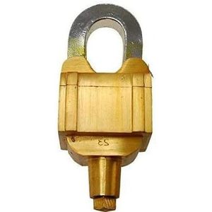 Fully Functional Antique Brass Door <b>Padlock</b> with 6 Unique Collectible Keys Handmade Combination Security Style Travel Locks - Product Image 4