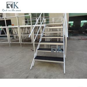 Plataforma de Escenario Portátil de Aluminio, Escenarios Móviles con Altura Ajustable y Capacidad de Carga de 750 kg/m² - Product Image 4