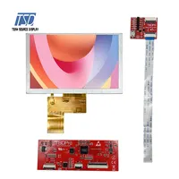 Layar Sentuh Resistif LCD TFT IPS Antarmuka UART Resolusi 800X480 5 Inci dengan PCBA