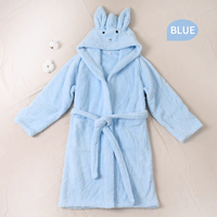 Peignoir et serviette à capuche pour enfants, très demandés, en polaire corail, couleur unie, doux et confortable pour garçons et filles