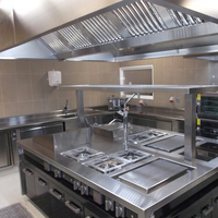 Campana Extractora de Acero Inoxidable Profesional para Cocina, Alto Flujo de Aire y Eficiencia Energética Clase A para Cocinas Comerciales
