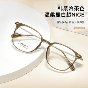 Monturas de Gafas Redondas de Titanio IP M8138 52-18-145, Ligeras, Montura Completa, Unisex, Lentes Planas, Lentes Acrílicas, Origen Danyang - Product Image 5