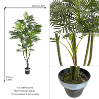 Arbre artificiel sur pied grand format, aspect naturel, personnalisé, 210 cm, résistant aux UV, écologique, pour la décoration de villas, salons et balcons