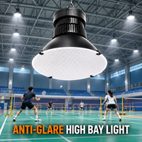 Luminaire LED UFO nid d'abeille à faible éblouissement et haute luminosité pour salle de sport, avec driver à courant constant, idéal pour les terrains de pickleball