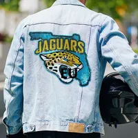 Patch brodé en sequins tête de léopard Jacksonville Jaguars Football pour chaussures, chapeaux, manteaux et vêtements
