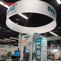 Système de suspension de bannières modulaire en aluminium anodisé durable pour les salons professionnels et les expositions
