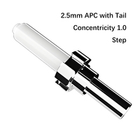 Ferrule en céramique APC de 2,5 mm pour fibre optique avec queue, concentricité 1.0/0.5 pour connecteur de câble de brassage de fibre SC/FC/ST FTTH