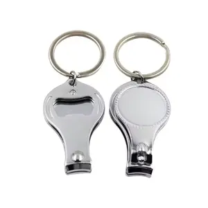 Wholesale Custom Logo Stainless Steel Portable Keychain Nail Cutter Key Chain Nail Clipper