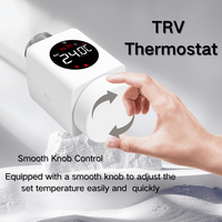 Nuevo Termostato Inalámbrico con Control de Temperatura, Compatible con la Aplicación Tuya Smart Life, Válvula de Radiador con Termostato Zigbee Wifi