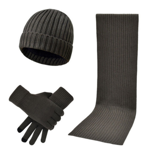 Automne hiver adulte tricoté épais garder au chaud écharpe chapeau <span class=keywords><strong>gants</strong></span> 3 pièces <span class=keywords><strong>ensemble</strong></span> hommes et femmes en plein air décontracté écharpe chapeau <span class=keywords><strong>gants</strong></span> <span class=keywords><strong>ensemble</strong></span> - Product Image 6