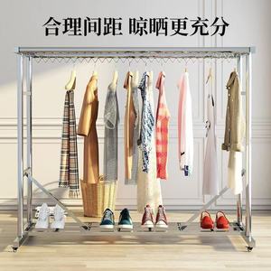 ราวตากผ้าสแตนเลสแบบสองราวเคลื่อนย้ายได้ ใช้สำหรับระเบียงกลางแจ้ง ขนาด 1.8 เมตร แบบตั้งพื้น - Product Image 4