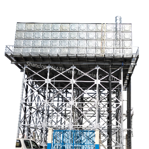 Tanque de Agua Potable Rectangular de Presión Fría de 10 m de Altura con <span class=keywords><strong>Torre</strong></span> de Acero - Product Image 1