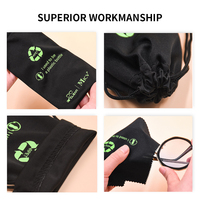 Eastsunshine Offre Spéciale – Sac à Lunettes en Microfibre RPET Personnalisable avec Logo OEM, Chiffon Doux Recyclé de Haute Qualité pour Lunettes, Faible MOQ