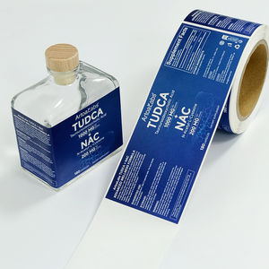 Etiqueta de perfume de lujo OEM personalizada, adhesivo de vinilo impermeable para fragancias, para empaques de botellas de vidrio cosméticas - Product Image 4