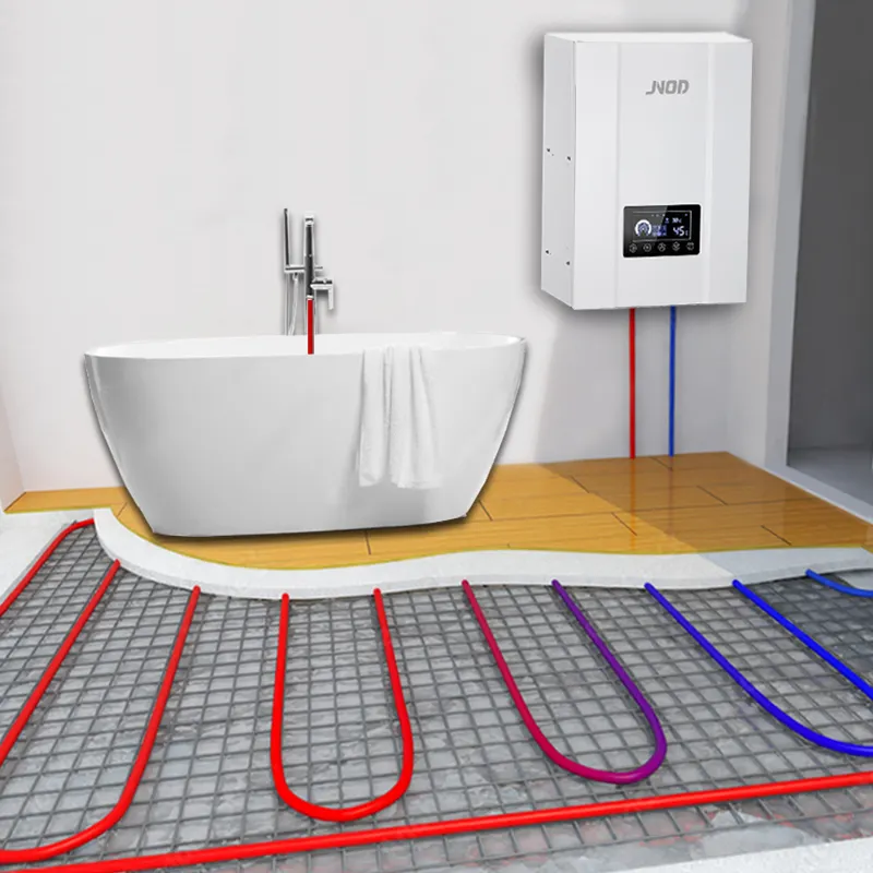 Pv Ready Jnod Elektrische Combi Systeem Ketel Voor Vloerverwarming En Instant Douche