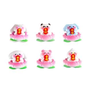 Meilleures ventes : <span class=keywords><strong>Série</strong></span> Animaux Mignons Lotus du Nouvel An Chunjun - Matériaux DIY faits main pour coques de téléphone, autocollants de réfrigérateur, cordons pour cheveux - Product Image 1