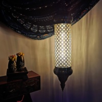 Tokin 2025 nouveau lustre de lampe en cristal Temple couloir hôtel extérieur cristal Long lustre cylindrique