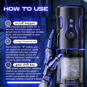 Masturbador Masculino Telescópico Automático con 9 Modos de Empuje y Rotación, Vagina de Bolsillo, Máquina de Sexo con Bomba de Pene y Pistón - Product Image 4