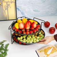 Ensemble de cuisson pour pizza en acier, comprenant un plateau à pizza pour une cuisson croquante, un ensemble de plateaux à pizza à 3 couches avec cadre et des moules à pizza