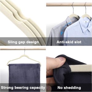 Cintres en velours ultra-minces robustes multi-espaces multifonctionnels pour garde-robe et <span class=keywords><strong>porte</strong></span>-vêtements <span class=keywords><strong>de</strong></span> <span class=keywords><strong>salle</strong></span> <span class=keywords><strong>de</strong></span> <span class=keywords><strong>bain</strong></span> - Product Image 2