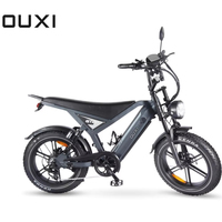 Bicicleta Eléctrica OUXI de 1000W, Bicicleta Eléctrica con Llantas de Acero GT20, Bicicleta Eléctrica de 20 Pulgadas para Adultos