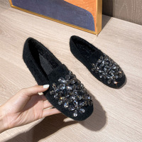 Chaussures décontractées en strass à prix avantageux, nouvelle collection automne-hiver, chaussures de marche pour femmes, chaussures décontractées de créateur