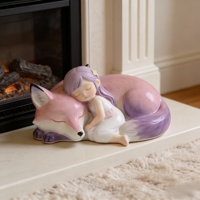 Statue en résine personnalisable BZY, grande taille, renard pour fille, décoration de bureau/maison, aire de jeux intérieure et extérieure