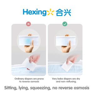 ผ้าอ้อ<span class=keywords><strong>ม</strong></span>เด็กแรกเกิด Hexing OEM พรีเ<span class=keywords><strong>ม</strong></span>ีย<span class=keywords><strong>ม</strong></span> ป้องกันการรั่วซึ<span class=keywords><strong>ม</strong></span>แบบ 3 <span class=keywords><strong>ม</strong></span>ิติ แกนซึมซับบางพิเศษ <span class=keywords><strong>เทป</strong></span>เวท<span class=keywords><strong>ม</strong></span>นตร์ 100% ผ้าฝ้าย ใช้แล้วทิ้ง นุ่ม<span class=keywords><strong>ส</strong></span>บาย - Product Image 6