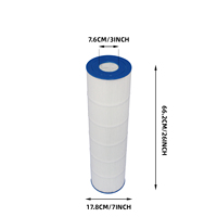 Cartucho de Filtro para Piscina de Plástico Premium PUREZA BC-105A de 26 Pulgadas, Alta Eficiencia, Certificado por NSF para Piscinas y Jacuzzis