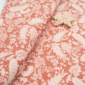 Tela de Popelina de Algodón Tejida con Estampado de Flores Paisley Chinas <span class=keywords><strong>para</strong></span> <span class=keywords><strong>Ropa</strong></span> y Pantalones Cortos - Product Image 4