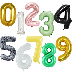 ลูกโป่งฟอยล์อลูมิเนียมขนาดใหญ่ 16 นิ้ว 32 นิ้ว 40 นิ้ว สำหรับตกแต่งงานปาร์ตี้  แบบเติมฮีเลียม - Product Image 5
