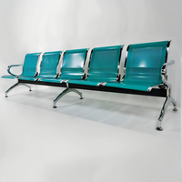 Chaises d'attente commerciales pour bureaux, aéroports, banques, salons, sièges 5 places, chaises de réception pour hôpitaux et salles d'attente