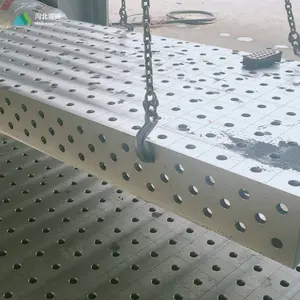3D welding table with hydraulic scissor lift for changing working height freely and easily 3D welding table