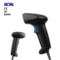Lecteur de codes à barres portable 1D 2D QR filaire COMS PDF417 lecteur de codes USB pour l'expédition au détail dans les supermarchés