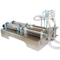 Machine de remplissage semi-automatique à double tête à piston pour miel, sucre et liquides épais – Pompe de remplissage à piston