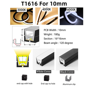 ไฟ LED สีดำแบบเส้น นีออน ซิลิโคนยืดหยุ่น กันน้ำ IP67 สำหรับตกแต่งบ้านภายนอกอาคาร - Product Image 5