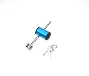 YH9885 조정가능한 1/4 "파란 알루미늄 머리를 가진 보편적인 강철 트레일러 수신기 자물쇠 까탈 연결기 자물쇠