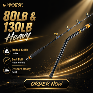 Canne à <span class=keywords><strong>pêche</strong></span> à la traîne Lurekiller 80LB 130LB en carbone robuste, poignée métallique courbée, guides <span class=keywords><strong>Pacific</strong></span> Bay, pour la <span class=keywords><strong>pêche</strong></span> en haute mer et la <span class=keywords><strong>pêche</strong></span> au gros gibier en eau salée - Product Image 1