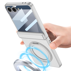 GKK magnetic Simple Design Full-Body <b>PC</b> 360 rotating <b>stand</b> Protection Shockproof Waterproof Pure Color Case for Z Flip 7 - Product Image 2