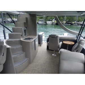 2025年豪華ヨットレジャーパーティーポンツーンボート水上タクシー溶接アルミ釣りスポーツ用 - Product Image 2