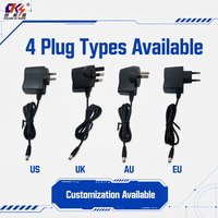 Adaptateur secteur mural personnalisable AC-DC 5V 6V 12V 1A avec prise EU, alimentation à découpage pour balance électronique et produits électroniques