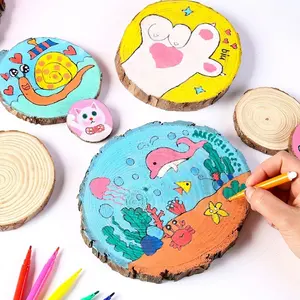 DIY CRAFT ตกแต่งไม้สนธรรมชาติทรงกลมสําหรับแขวนเครื่องประดับ