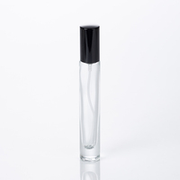 Flacon de parfum en verre de luxe de 10 ml, rond, échantillons gratuits, rechargeable, bouchon à vis, surface polie, pour l'emballage, utilisation en diffuseur