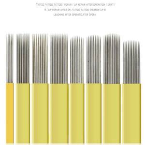 Microblading Shading Blade Tattoo <span class=keywords><strong>Aguja</strong></span> en forma <span class=keywords><strong>de</strong></span> U DOBLE FILA Microblading <span class=keywords><strong>Aguja</strong></span> para 3D Fog Eyebrow & Lip Tattoo - Product Image 2