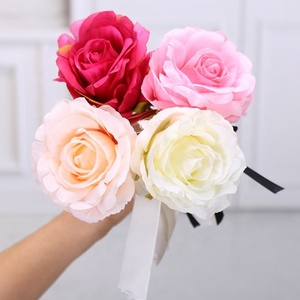 Cadeau de fête des enseignants de mariage mignon fleur artificielle stylos gel de bureau en gros - Product Image 5