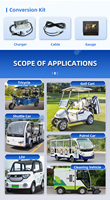 Paket Baterai Mobil Golf & Mobil Wisata Shuttle 72V 200Ah Solid State LiFePO4 15KWH 7.5KW 10KW yang Dikustomisasi, 3000 Siklus
