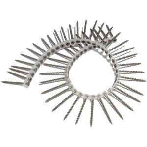 Vis à cloisons sèches en acier collées, tête Phillips, phosphate noire, pour pistolet à vis automatique, M3-5x25 pouces/métrique - Product Image 3
