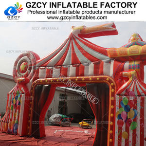 Arco de circo inflable personalizado Entrada de Carnaval eventos volar arco publicidad circo inflable carnaval entrada arco - Product Image 4