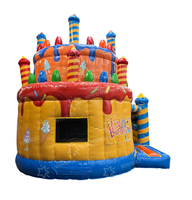 Château gonflable commercial pour anniversaires, maison de saut gonflable pour enfants avec toboggan pour événements et locations de fêtes