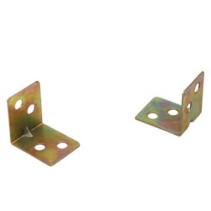 Support d'angle en fer plaqué couleur, 22 mm x 18 mm, épaisseur 0,6 mm, avec vis, pour support d'angle de meubles - Product Image 3